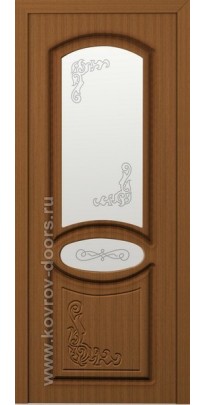 Дверь деревянная межкомнатная Муза орех ПО